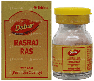 Dabur Rasraj Ras With Gold Tablet 10